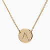 NXT Signature white diamond yellow gold plated initial necklace