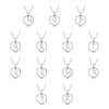 NXT Insignia Icon white diamond sterling silver initial necklace