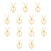 Insignia white diamond yellow gold initial necklace