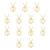 Insignia white diamond yellow gold initial necklace